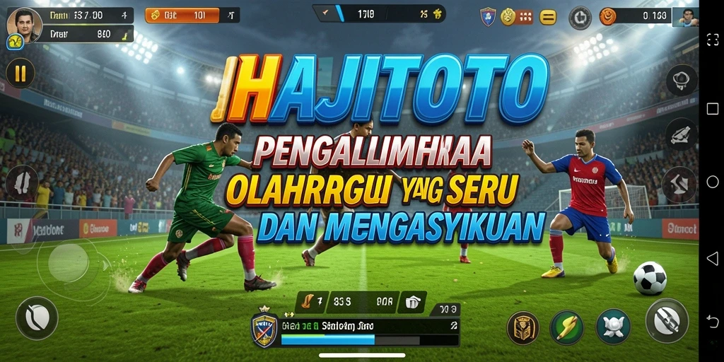 Screenshot utama HAJITOTO menampilkan permainan olahraga yang penuh aksi dan strategi.