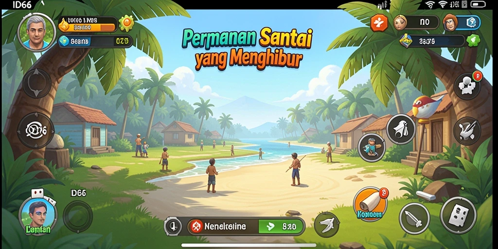 Tampilan gameplay ID66 yang menarik dan penuh warna.