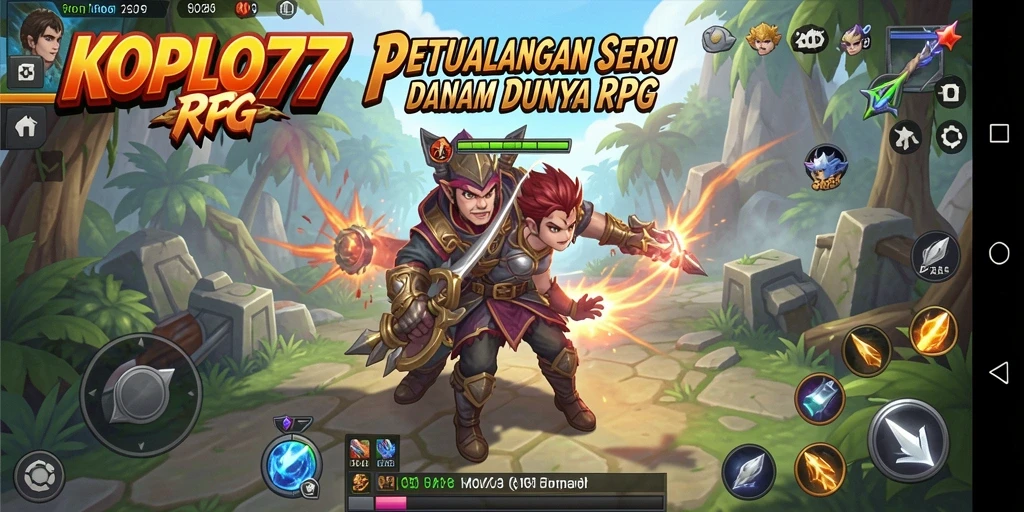 Tampilan menarik dari gameplay RPG KOPLO77 yang memukau.