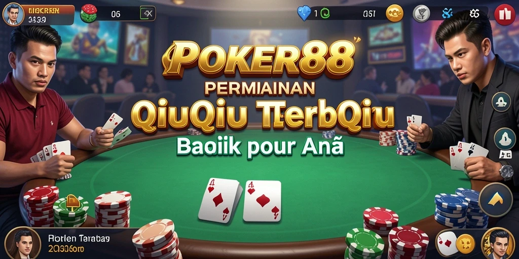 Screenshot POKER88 menampilkan gameplay seru dan menarik dari QiuQiu.