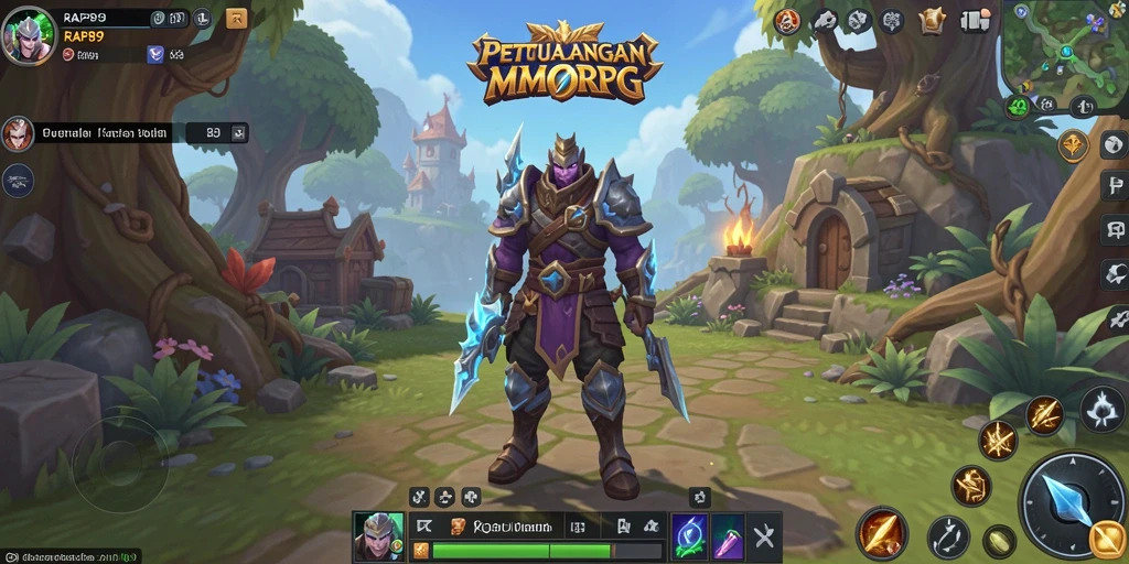 Tangkapan layar utama gameplay RAP89 menampilkan aksi pertempuran yang mendebarkan.
