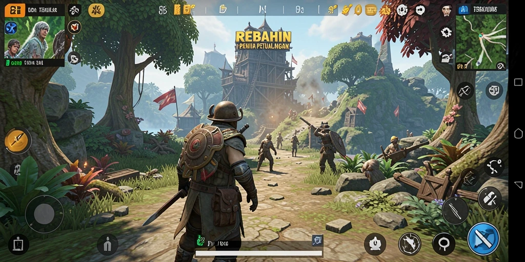 Gameplay seru dalam dunia terbuka REBAHIN.
