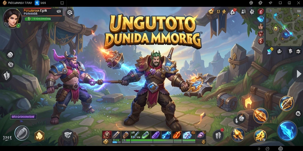Screenshot UNGUTOTO menampilkan gameplay penuh aksi dan petualangan MMORPG.